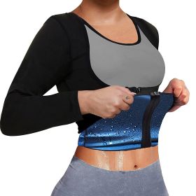 Sauna Suit For Women; Long Sleeve Sweat Suit Waist Trainer (Order A Size Up) - XL