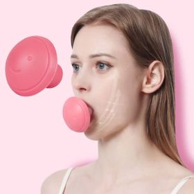 Facial Trainer; Muscle Lips Trainer; Sports Facial Slim Training Tool For Anti Wrinkle Mouth Exercise - Pink