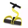 Pedal Resistance Bands Foot Pedal Pull Rope Resistance Exercise Yoga Equipment For Abdomen Waist Arm Leg Stretching Slimming Training - Yellow