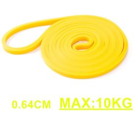 Unisex Fitness Band Pull Up Elastic Rubber Bands Resistance Loop Energy Set Home Gym Workout Expander Strengthen Trainning - Yellow