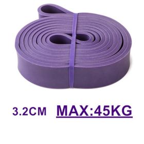 Unisex Fitness Band Pull Up Elastic Rubber Bands Resistance Loop Energy Set Home Gym Workout Expander Strengthen Trainning - Purple