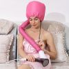 1pc Soft Bonnet Hooded Hair Dryer Attachment For Natural Curly Textured Hair Care; Drying; Styling; Curling; Adjustable Large Hooded Bonnet - Pink