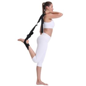 Yoga Stretch Resistance Band For Fitness Indoor Training - Black