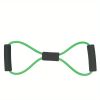 8-shaped Yoga Elastic Tension Band For Men Women Home Gym Pilates Fitness, Arm Back Shoulder Training Resistance Band, Yoga Stretch Belt - Green