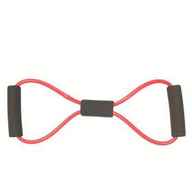 8-shaped Yoga Elastic Tension Band For Men Women Home Gym Pilates Fitness, Arm Back Shoulder Training Resistance Band, Yoga Stretch Belt - Red