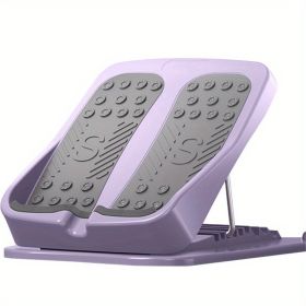 1pc Foldable 9-Level Adjustable Inclined Plate Pedal Leg Stretcher for Tightening Calf and Leg Muscles - Improve Flexibility and Mobility - Purple