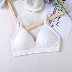 Women Yoga Sports Bras Triangle Cup Underwear Female Breathable Wrapped Tube Top Sexy Beauty Back Adjustable Sling Bra Vest - White - Free Size