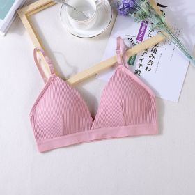 Women Yoga Sports Bras Triangle Cup Underwear Female Breathable Wrapped Tube Top Sexy Beauty Back Adjustable Sling Bra Vest - Pink - Free Size