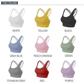 Nylon Top Women Bra Sexy Top Woman Breathable Underwear Women Fitness Yoga Sports Bra For Women Gym 22 Colors - 9 Pairs - M