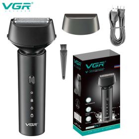 VGR washable electric shaver for men rechargeable beard electric razor bald head shaving machine wet&amp;dry lithium battery - retail box