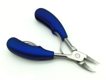 1 piece New Trend Stainless Steel Nail Cuticle Nipper Nail Salon Beauty Tool Product - blue