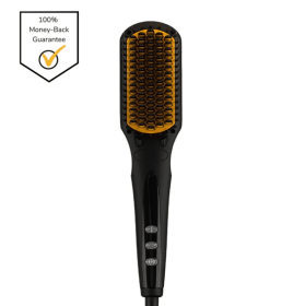 Professional Hair Straightener Brush Electric Hot Comb Negative Ion Hair Iron Straightening Brush Men Beard Straightener Beard Comb - US