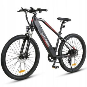 Electric Bicycle 500W 48V 100KM 150KG 27.5KENDA Kenda Tires Front and Rear Lights 7S Variable Speed +LDC+USB Charging Hole E Bike - Black