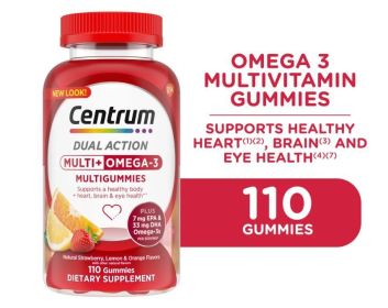 Centrum Multigummies Adult Gummy Vitamins, Multivitamin Supplements, Assorted Fruit, 110 Ct - Centrum