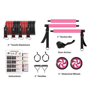 Portable Home Gym Core Strength Training Equipment for Men and Women - Pink - Weights Accessories