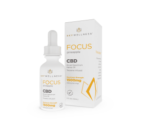 Sky Wellness CBD Focus Oil Drops 1500mg Pineapple - 1500mg - Pineapple