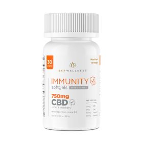 Sky Wellness CBD Immunity Softgels 750mg 30ct + CBG + Elderberry - 750mg - Elderberry