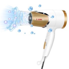 5 Core Hair Blow Dryer Lightweight | Hair Dryer Ionic Men Women Blower 1875W Ceramic Quiet Styling Pik - HD F - White