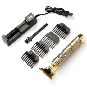 USB Electric Hair Clippers Rechargeable Shaver Beard Trimmer Professional Men Hair Cutting Machine Beard Barber Hair Cut - Gold Buddha