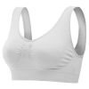 3 Pack Sport Bras For Women Seamless Wire free Bra Light Support Tank Tops For Fitness Workout Sports Yoga Sleep Wearing - WH_WH_WH - L