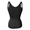 Zippered Waist Trainer Corset Waist Tummy Control Body Shaper Cincher Back Support with Adjustable Straps - S