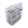 Plastic Cosmetics Storage Rack 4 Small Drawers and 3 Larger Drawers Transparent--YS - as picture