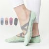 Yoga Grip Bottom Socks, Breathable Comfortable Toe Split Pilates Socks With Non-Slip Cushion - Green