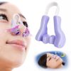 Magic Nose Shaper Clip Nose Lifting Shaper Shaping Bridge Nose Straightener Silicone Nose Slimmer No Painful Hurt Beauty Tools - Purple - 1 Pcs