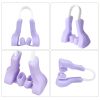 Magic Nose Shaper Clip Nose Lifting Shaper Shaping Bridge Nose Straightener Silicone Nose Slimmer No Painful Hurt Beauty Tools - Purple - 4 Pcs