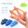 1pc Silicone Finger Expander (Fit Up To 60kg); Exercise Hand Grip; Wrist Strength Trainer Finger Exerciser Resistance Bands Fitness Equipment - Sky Bl