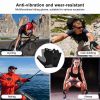 Breathable Fitness Gloves Gym Weightlifting Thin Non-slip Half Finger Cycling Gloves Equipment Yoga Bodybuilding Training Sports Grey Color - M