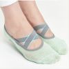 Yoga Grip Bottom Socks, Breathable Comfortable Toe Split Pilates Socks With Non-Slip Cushion - Green