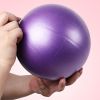 Mini Exercise Pilates Yoga Balls Small Bender For Home Stability Squishy Training Physical Therapy Improves Balance With Inflatable Straw 9.8 Inch - R