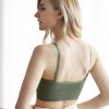 Women Sports Bra back bra Quick Dry Padded Shockproof Gym Fitness Running Sport Brassiere Tops Push Up Bras Sports Bra Crop Top - Green - Free Size