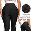 Women TIK Tok Leggings Bubble Textured Butt Lifting Yoga Pants Black Small - default