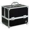 Lovestruck 11.75 Ultimate Makeup Train Case, Black - Black