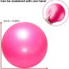 Mini Exercise Pilates Yoga Balls Small Bender For Home Stability Squishy Training Physical Therapy Improves Balance With Inflatable Straw 9.8 Inch - R