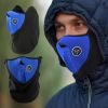 Half Face Mask Breathable Windproof Dustproof Neck Warmer for Bike Motorcycle Racing - Blue