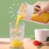 Portable Wireless Blender With The Straw; USB Travel Juice Cup Baby Food Mixing Juicer Machince With Updated 8 Blades - White