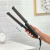 FlexiStyle Curling Iron/Hair Straightener Multi-Styler, 2 Tools in 1, The Ultimate Space Saver. Black/Gold. - Black/Gold