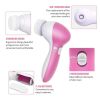 Face Massage Cleansing Brush Set - Pink