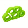 1pc Silicone Finger Expander (Fit Up To 60kg); Exercise Hand Grip; Wrist Strength Trainer Finger Exerciser Resistance Bands Fitness Equipment - Sky Bl