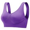 3 Pack Sport Bras For Women Seamless Wire free Bra Light Support Tank Tops For Fitness Workout Sports Yoga Sleep Wearing - PP_GY_MelonRed - XL