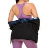 Sauna Suit For Women Sweat Body Shaper Waist Trainer Long Sleeve Zipper Shirt ( Buy A Size Up ) - S