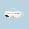 Heated Eye Massager 9 Acupoint Massage For Eyes Birthday Gift For Men And Women Music Heated Eye Massager 180 Degree Foldable - White - PU