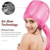 1pc Soft Bonnet Hooded Hair Dryer Attachment For Natural Curly Textured Hair Care; Drying; Styling; Curling; Adjustable Large Hooded Bonnet - Grey