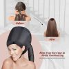 1pc Soft Bonnet Hooded Hair Dryer Attachment For Natural Curly Textured Hair Care; Drying; Styling; Curling; Adjustable Large Hooded Bonnet - Grey