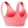 3 Pack Sport Bras For Women Seamless Wire free Bra Light Support Tank Tops For Fitness Workout Sports Yoga Sleep Wearing - PP_GY_MelonRed - XL