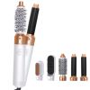 5 In 1 Curling Set With Brush Motor Hair Styler Hot Air Brush Professional Hair Dryer Brush Straightener For All Hair Styles - White - Colorful Packag