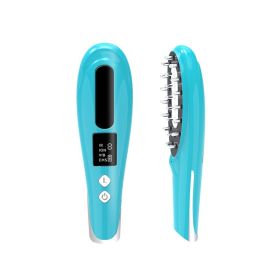 Color Light Vibration Ion Micro-current Hair Care Instrument (Option: Green English)